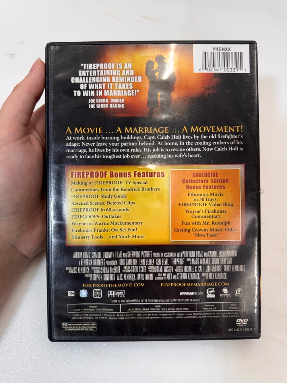 Fireproof (DVD, 2009) Disc Tested Working - Picture 2 of 3